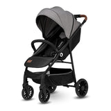 Carucior sport, Lionelo, Zoey, De la nastere, Cu accesorii, Cadru din aluminiu, 0- 15 kg, Conform cu standardul european de securitate EN1888-1, Gri