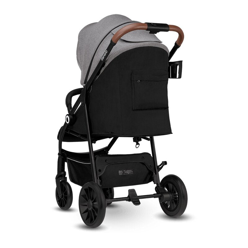 Carucior sport, Lionelo, Zoey, De la nastere, Cu accesorii, Cadru din aluminiu, 0- 15 kg, Conform cu standardul european de securitate EN1888-1, Gri