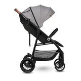Carucior sport, Lionelo, Zoey, De la nastere, Cu accesorii, Cadru din aluminiu, 0- 15 kg, Conform cu standardul european de securitate EN1888-1, Gri