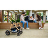 Carucior 2 in 1, Lionelo, Amber, Cadru aluminiu, Cu landou intarit si salteluta moale, Reversibil, Maner ajustabil, Huse pentru picioare, ploaie, Plasa de tantari, Geanta parinti, Pana la 22 kg, EN1888-1, EN1888-2, EN1466, Negru