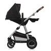 Carucior 2 in 1, Lionelo, Amber, Cadru aluminiu, Cu landou intarit si salteluta moale, Reversibil, Maner ajustabil, Huse pentru picioare, ploaie, Plasa de tantari, Geanta parinti, Pana la 22 kg, EN1888-1, EN1888-2, EN1466, Negru