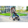 Carucior 2 in 1, Lionelo, Amber, Cadru aluminiu, Cu landou intarit si salteluta moale, Reversibil, Maner ajustabil, Huse pentru picioare, ploaie, Plasa de tantari, Geanta parinti, Pana la 22 kg, EN1888-1, EN1888-2, EN1466, Negru