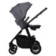 Carucior 2 in 1, Lionelo, Amber Plus, Cadru aluminiu, Cu landou intarit si salteluta moale, Reversibil, Maner ajustabil, Cu accesorii, Cu ventilatie panoramica 3D, Pana la 22 kg, EN1888-1, EN1888-2, EN1466, Gri inchis