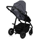 Carucior 2 in 1, Lionelo, Amber Plus, Cadru aluminiu, Cu landou intarit si salteluta moale, Reversibil, Maner ajustabil, Cu accesorii, Cu ventilatie panoramica 3D, Pana la 22 kg, EN1888-1, EN1888-2, EN1466, Gri inchis