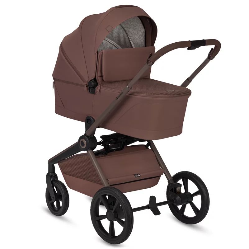 Carucior 2 in 1, Lionelo, Freya, Landou si salteluta ventilate, Pliabil, Reglare spatar-3 pozitii, Suport de picioare-4 pozitii, Maner reglabil-3 pozitii, Adaptori inclusi compatibili cu Cybex, Maxi-Cosi, Kiddy, Avionaut, Sustine 22 kg, 0luni+, Maro