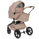 Carucior 2 in 1, Lionelo, Freya, Landou si salteluta ventilate, Pliabil, Reglare spatar-3 pozitii, Suport de picioare-4 pozitii, Maner reglabil-3 pozitii, Adaptori inclusi compatibili cu Cybex, Maxi-Cosi, Kiddy, Avionaut, Sustine 22 kg, 0luni+, Bej