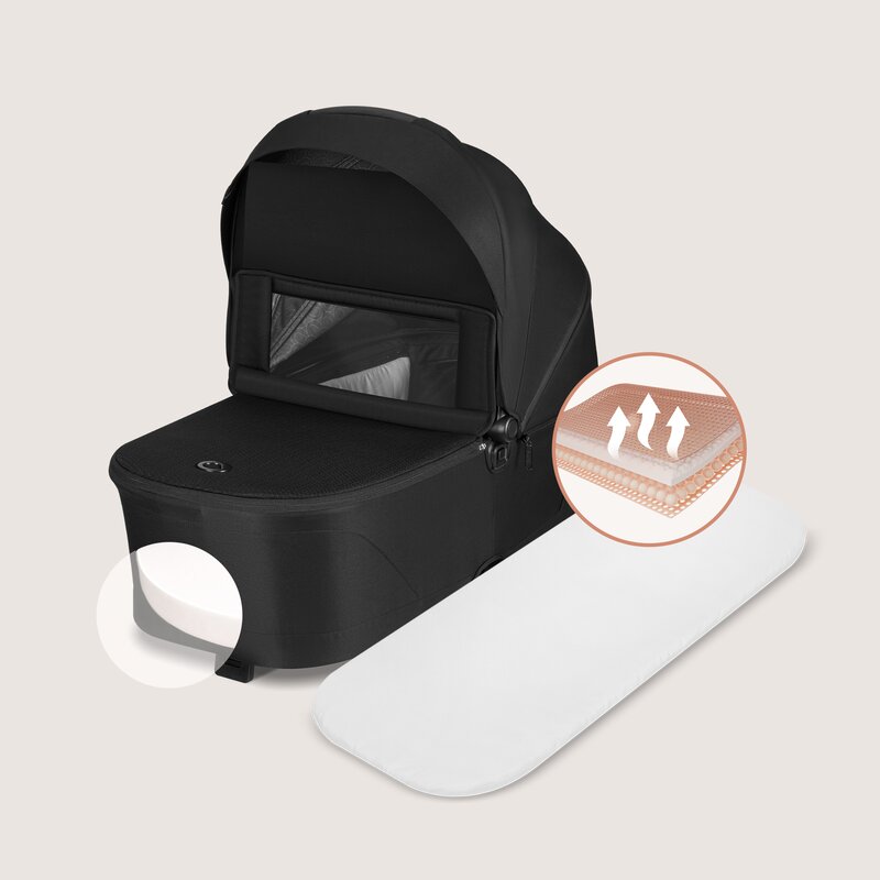Carucior 2 in 1, Lionelo, Freya, Landou si salteluta ventilate, Pliabil, Reglare spatar-3 pozitii, Suport de picioare-4 pozitii, Maner reglabil-3 pozitii, Adaptori inclusi compatibili cu Cybex, Maxi-Cosi, Kiddy, Avionaut, Sustine 22 kg, 0luni+, Negru