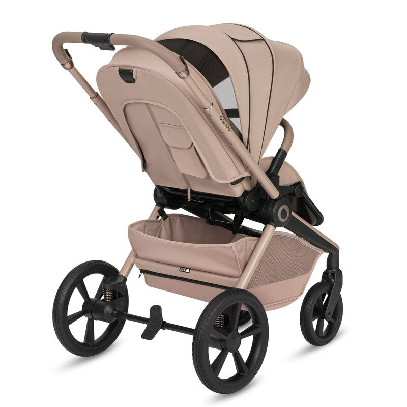Carucior 2 in 1, Lionelo, Freya, Landou si salteluta ventilate, Pliabil, Reglare spatar-3 pozitii, Suport de picioare-4 pozitii, Maner reglabil-3 pozitii, Adaptori inclusi compatibili cu Cybex, Maxi-Cosi, Kiddy, Avionaut, Sustine 22 kg, 0luni+, Bej