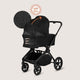 Carucior 2 in 1, Lionelo, Freya, Landou si salteluta ventilate, Pliabil, Reglare spatar-3 pozitii, Suport de picioare-4 pozitii, Maner reglabil-3 pozitii, Adaptori inclusi compatibili cu Cybex, Maxi-Cosi, Kiddy, Avionaut, Sustine 22 kg, 0luni+, Negru
