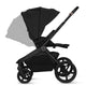 Carucior 2 in 1, Lionelo, Freya, Landou si salteluta ventilate, Pliabil, Reglare spatar-3 pozitii, Suport de picioare-4 pozitii, Maner reglabil-3 pozitii, Adaptori inclusi compatibili cu Cybex, Maxi-Cosi, Kiddy, Avionaut, Sustine 22 kg, 0luni+, Negru