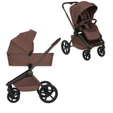 Carucior 2 in 1, Lionelo, Freya, Landou si salteluta ventilate, Pliabil, Reglare spatar-3 pozitii, Suport de picioare-4 pozitii, Maner reglabil-3 pozitii, Adaptori inclusi compatibili cu Cybex, Maxi-Cosi, Kiddy, Avionaut, Sustine 22 kg, 0luni+, Maro