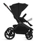 Carucior 2 in 1, Lionelo, Freya, Landou si salteluta ventilate, Pliabil, Reglare spatar-3 pozitii, Suport de picioare-4 pozitii, Maner reglabil-3 pozitii, Adaptori inclusi compatibili cu Cybex, Maxi-Cosi, Kiddy, Avionaut, Sustine 22 kg, 0luni+, Negru