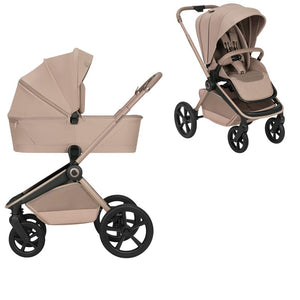 Carucior 2 in 1, Lionelo, Freya, Landou si salteluta ventilate, Pliabil, Reglare spatar-3 pozitii, Suport de picioare-4 pozitii, Maner reglabil-3 pozitii, Adaptori inclusi compatibili cu Cybex, Maxi-Cosi, Kiddy, Avionaut, Sustine 22 kg, 0luni+, Bej