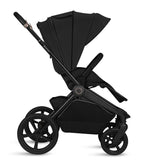 Carucior 2 in 1, Lionelo, Freya, Landou si salteluta ventilate, Pliabil, Reglare spatar-3 pozitii, Suport de picioare-4 pozitii, Maner reglabil-3 pozitii, Adaptori inclusi compatibili cu Cybex, Maxi-Cosi, Kiddy, Avionaut, Sustine 22 kg, 0luni+, Negru