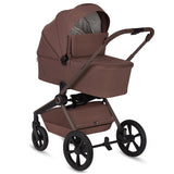 Carucior 2 in 1, Lionelo, Freya, Landou si salteluta ventilate, Pliabil, Reglare spatar-3 pozitii, Suport de picioare-4 pozitii, Maner reglabil-3 pozitii, Adaptori inclusi compatibili cu Cybex, Maxi-Cosi, Kiddy, Avionaut, Sustine 22 kg, 0luni+, Maro