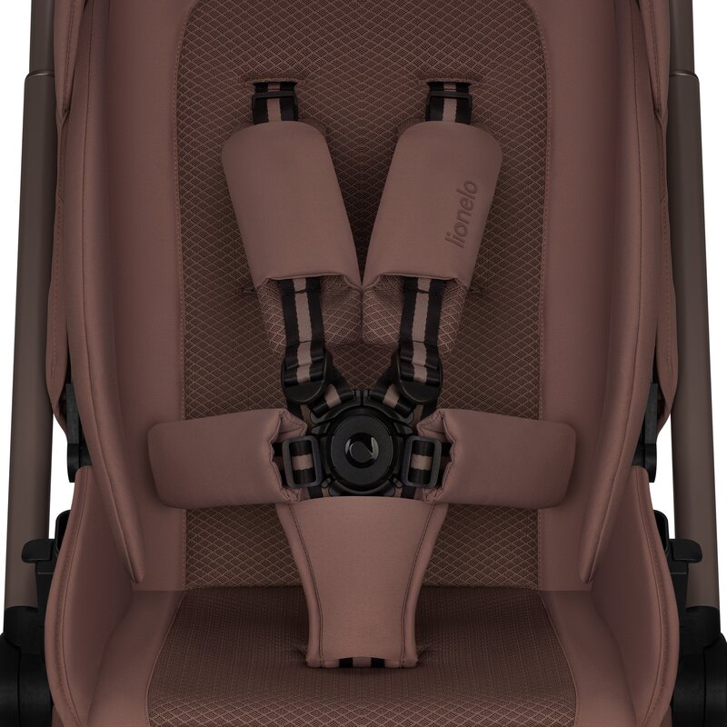 Carucior 2 in 1, Lionelo, Freya, Landou si salteluta ventilate, Pliabil, Reglare spatar-3 pozitii, Suport de picioare-4 pozitii, Maner reglabil-3 pozitii, Adaptori inclusi compatibili cu Cybex, Maxi-Cosi, Kiddy, Avionaut, Sustine 22 kg, 0luni+, Maro