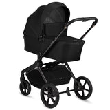 Carucior 2 in 1, Lionelo, Freya, Landou si salteluta ventilate, Pliabil, Reglare spatar-3 pozitii, Suport de picioare-4 pozitii, Maner reglabil-3 pozitii, Adaptori inclusi compatibili cu Cybex, Maxi-Cosi, Kiddy, Avionaut, Sustine 22 kg, 0luni+, Negru