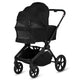 Carucior 2 in 1, Lionelo, Freya, Landou si salteluta ventilate, Pliabil, Reglare spatar-3 pozitii, Suport de picioare-4 pozitii, Maner reglabil-3 pozitii, Adaptori inclusi compatibili cu Cybex, Maxi-Cosi, Kiddy, Avionaut, Sustine 22 kg, 0luni+, Negru