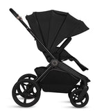 Carucior 2 in 1, Lionelo, Freya, Landou si salteluta ventilate, Pliabil, Reglare spatar-3 pozitii, Suport de picioare-4 pozitii, Maner reglabil-3 pozitii, Adaptori inclusi compatibili cu Cybex, Maxi-Cosi, Kiddy, Avionaut, Sustine 22 kg, 0luni+, Negru