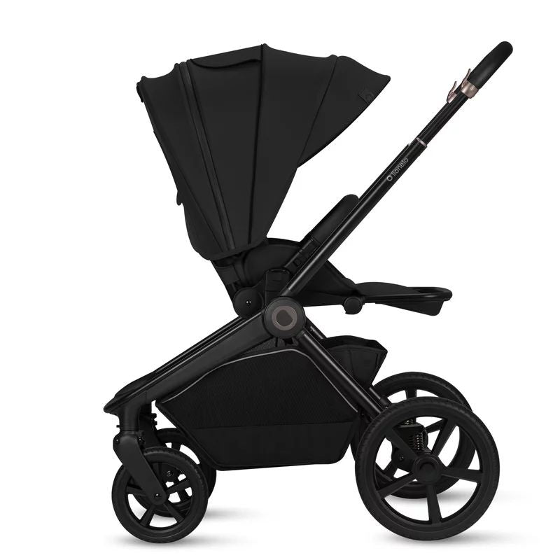 Carucior 2 in 1, Lionelo, Freya, Landou si salteluta ventilate, Pliabil, Reglare spatar-3 pozitii, Suport de picioare-4 pozitii, Maner reglabil-3 pozitii, Adaptori inclusi compatibili cu Cybex, Maxi-Cosi, Kiddy, Avionaut, Sustine 22 kg, 0luni+, Negru