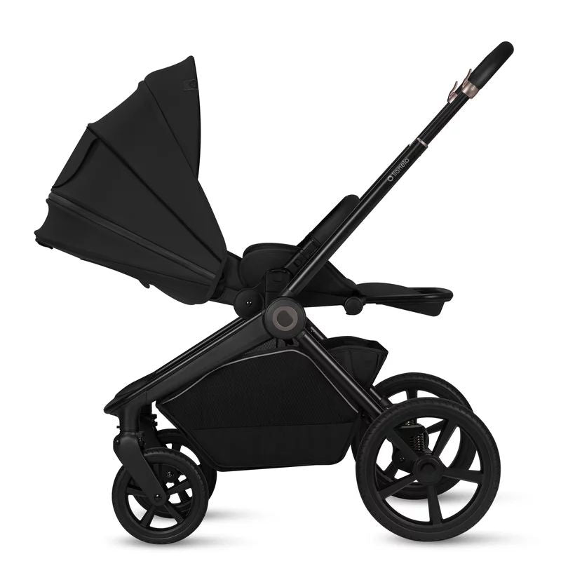 Carucior 2 in 1, Lionelo, Freya, Landou si salteluta ventilate, Pliabil, Reglare spatar-3 pozitii, Suport de picioare-4 pozitii, Maner reglabil-3 pozitii, Adaptori inclusi compatibili cu Cybex, Maxi-Cosi, Kiddy, Avionaut, Sustine 22 kg, 0luni+, Negru
