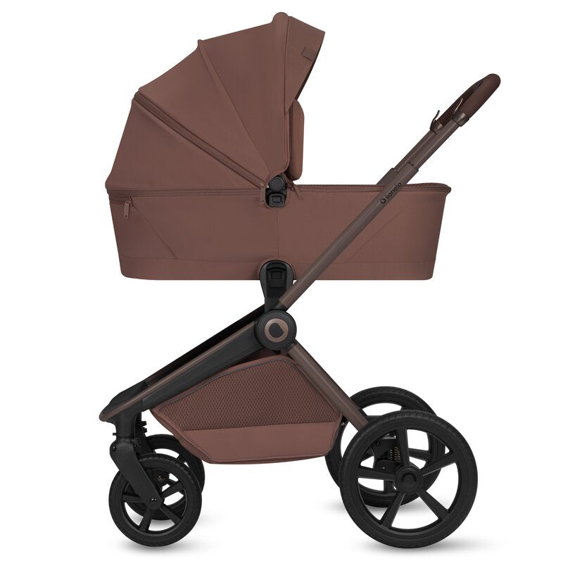 Carucior 2 in 1, Lionelo, Freya, Landou si salteluta ventilate, Pliabil, Reglare spatar-3 pozitii, Suport de picioare-4 pozitii, Maner reglabil-3 pozitii, Adaptori inclusi compatibili cu Cybex, Maxi-Cosi, Kiddy, Avionaut, Sustine 22 kg, 0luni+, Maro