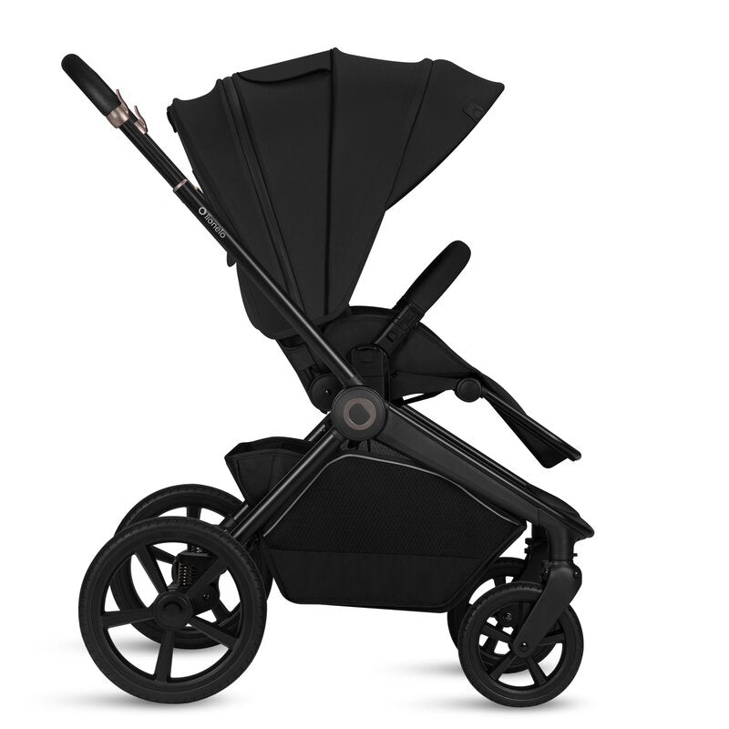 Carucior 2 in 1, Lionelo, Freya, Landou si salteluta ventilate, Pliabil, Reglare spatar-3 pozitii, Suport de picioare-4 pozitii, Maner reglabil-3 pozitii, Adaptori inclusi compatibili cu Cybex, Maxi-Cosi, Kiddy, Avionaut, Sustine 22 kg, 0luni+, Negru