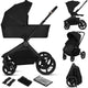Carucior 2 in 1, Lionelo, Freya, Landou si salteluta ventilate, Pliabil, Reglare spatar-3 pozitii, Suport de picioare-4 pozitii, Maner reglabil-3 pozitii, Adaptori inclusi compatibili cu Cybex, Maxi-Cosi, Kiddy, Avionaut, Sustine 22 kg, 0luni+, Negru