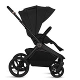 Carucior 2 in 1, Lionelo, Freya, Landou si salteluta ventilate, Pliabil, Reglare spatar-3 pozitii, Suport de picioare-4 pozitii, Maner reglabil-3 pozitii, Adaptori inclusi compatibili cu Cybex, Maxi-Cosi, Kiddy, Avionaut, Sustine 22 kg, 0luni+, Negru