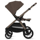 Carucior 2 in 1, Lionelo, Layla, Pana la 22 kg, Cadru aluminiu, Cu landou intarit si salteluta din spuma AirDots, Reversibil, Cu ventilatie 3D, Cu accesorii, EN1888-1-2, EN1466, Maro