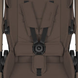 Carucior 2 in 1, Lionelo, Layla, Pana la 22 kg, Cadru aluminiu, Cu landou intarit si salteluta din spuma AirDots, Reversibil, Cu ventilatie 3D, Cu accesorii, EN1888-1-2, EN1466, Maro