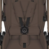 Carucior 2 in 1, Lionelo, Layla, Pana la 22 kg, Cadru aluminiu, Cu landou intarit si salteluta din spuma AirDots, Reversibil, Cu ventilatie 3D, Cu accesorii, EN1888-1-2, EN1466, Maro