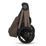 Carucior 2 in 1, Lionelo, Layla, Pana la 22 kg, Cadru aluminiu, Cu landou intarit si salteluta din spuma AirDots, Reversibil, Cu ventilatie 3D, Cu accesorii, EN1888-1-2, EN1466, Maro
