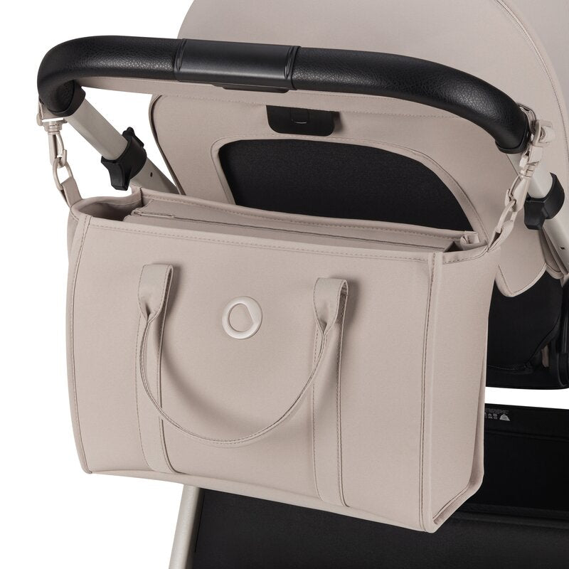 Carucior 2 in 1, Lionelo, Layla, Pana la 22 kg, Cadru aluminiu, Cu landou intarit si salteluta din spuma AirDots, Reversibil, Cu ventilatie 3D, Cu accesorii, EN1888-1, EN1888-2, EN1466, Bej