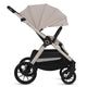 Carucior 2 in 1, Lionelo, Layla, Pana la 22 kg, Cadru aluminiu, Cu landou intarit si salteluta din spuma AirDots, Reversibil, Cu ventilatie 3D, Cu accesorii, EN1888-1, EN1888-2, EN1466, Bej