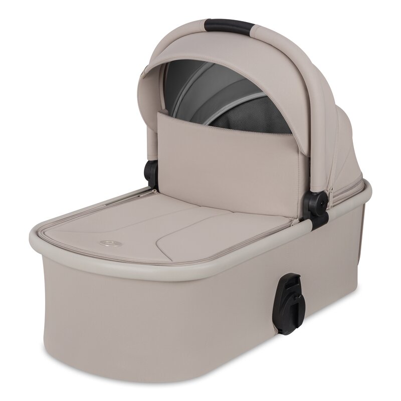 Carucior 2 in 1, Lionelo, Layla, Pana la 22 kg, Cadru aluminiu, Cu landou intarit si salteluta din spuma AirDots, Reversibil, Cu ventilatie 3D, Cu accesorii, EN1888-1, EN1888-2, EN1466, Bej