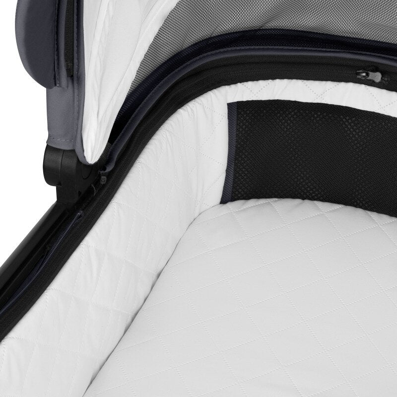 Carucior 2 in 1, Lionelo, Layla, Pana la 22 kg, Cadru aluminiu, Cu landou intarit si salteluta din spuma AirDots, Reversibil, Cu ventilatie 3D, Cu accesorii, EN1888-1, EN1888-2, EN1466, Gri