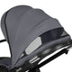 Carucior 2 in 1, Lionelo, Layla, Pana la 22 kg, Cadru aluminiu, Cu landou intarit si salteluta din spuma AirDots, Reversibil, Cu ventilatie 3D, Cu accesorii, EN1888-1, EN1888-2, EN1466, Gri