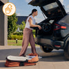 Carucior 2 in 1, Lionelo, Layla, Pana la 22 kg, Cadru aluminiu, Cu landou intarit si salteluta din spuma AirDots, Reversibil, Cu ventilatie 3D, Cu accesorii, EN1888-1, EN1888-2, EN1466, Maro