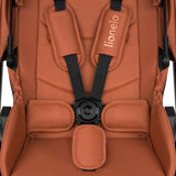 Carucior 2 in 1, Lionelo, Layla, Pana la 22 kg, Cadru aluminiu, Cu landou intarit si salteluta din spuma AirDots, Reversibil, Cu ventilatie 3D, Cu accesorii, EN1888-1, EN1888-2, EN1466, Maro