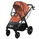 Carucior 2 in 1, Lionelo, Layla, Pana la 22 kg, Cadru aluminiu, Cu landou intarit si salteluta din spuma AirDots, Reversibil, Cu ventilatie 3D, Cu accesorii, EN1888-1, EN1888-2, EN1466, Maro