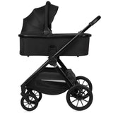 Carucior 2 in 1, Lionelo, Layla, Pana la 22 kg, Cadru aluminiu, Cu landou intarit si salteluta din spuma AirDots, Reversibil, Cu ventilatie 3D, Cu accesorii, EN1888-1, EN1888-2, EN1466, Negru