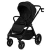 Carucior 2 in 1, Lionelo, Layla, Pana la 22 kg, Cadru aluminiu, Cu landou intarit si salteluta din spuma AirDots, Reversibil, Cu ventilatie 3D, Cu accesorii, EN1888-1, EN1888-2, EN1466, Negru