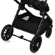 Carucior 2 in 1, Lionelo, Layla, Pana la 22 kg, Cadru aluminiu, Cu landou intarit si salteluta din spuma AirDots, Reversibil, Cu ventilatie 3D, Cu accesorii, EN1888-1, EN1888-2, EN1466, Verde