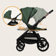 Carucior 2 in 1, Lionelo, Layla, Pana la 22 kg, Cadru aluminiu, Cu landou intarit si salteluta din spuma AirDots, Reversibil, Cu ventilatie 3D, Cu accesorii, EN1888-1, EN1888-2, EN1466, Verde