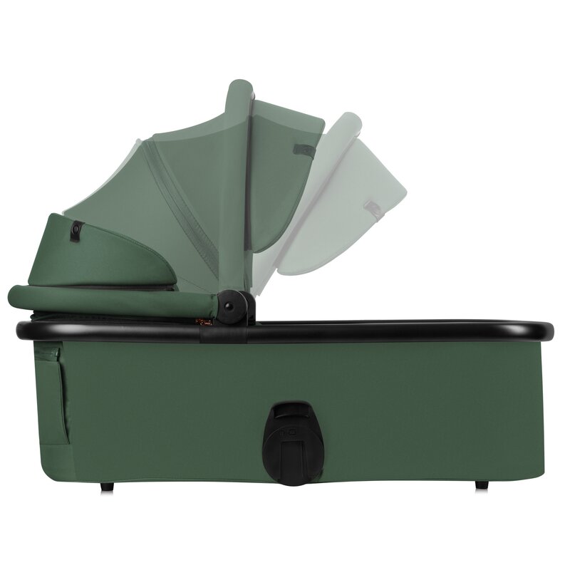 Carucior 2 in 1, Lionelo, Layla, Pana la 22 kg, Cadru aluminiu, Cu landou intarit si salteluta din spuma AirDots, Reversibil, Cu ventilatie 3D, Cu accesorii, EN1888-1, EN1888-2, EN1466, Verde - gogobaby.ro