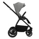 Carucior 2 in 1, Lionelo, Meril, Cu landou si scaun cu dimensiune XL, Reversibil, Cu sistem de ventilatie 3D, Cu accesorii, Pana la 22 kg, Conform cu EN1888-1 EN1888-2, EN1466, Gri