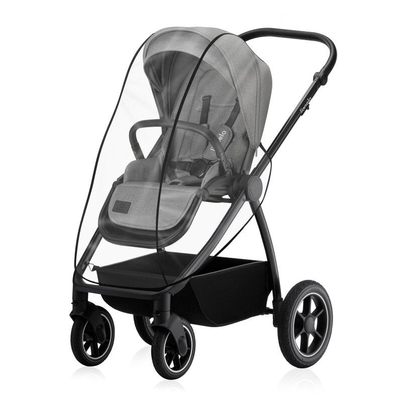 Carucior 2 in 1, Lionelo, Meril, Cu landou si scaun cu dimensiune XL, Reversibil, Cu sistem de ventilatie 3D, Cu accesorii, Pana la 22 kg, Conform cu EN1888-1 EN1888-2, EN1466, Gri