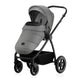 Carucior 2 in 1, Lionelo, Meril, Cu landou si scaun cu dimensiune XL, Reversibil, Cu sistem de ventilatie 3D, Cu accesorii, Pana la 22 kg, Conform cu EN1888-1 EN1888-2, EN1466, Gri