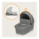 Carucior 2 in 1, Lionelo, Meril, Cu landou si scaun cu dimensiune XL, Reversibil, Cu sistem de ventilatie 3D, Cu accesorii, Pana la 22 kg, Conform cu EN1888-1 EN1888-2, EN1466, Gri